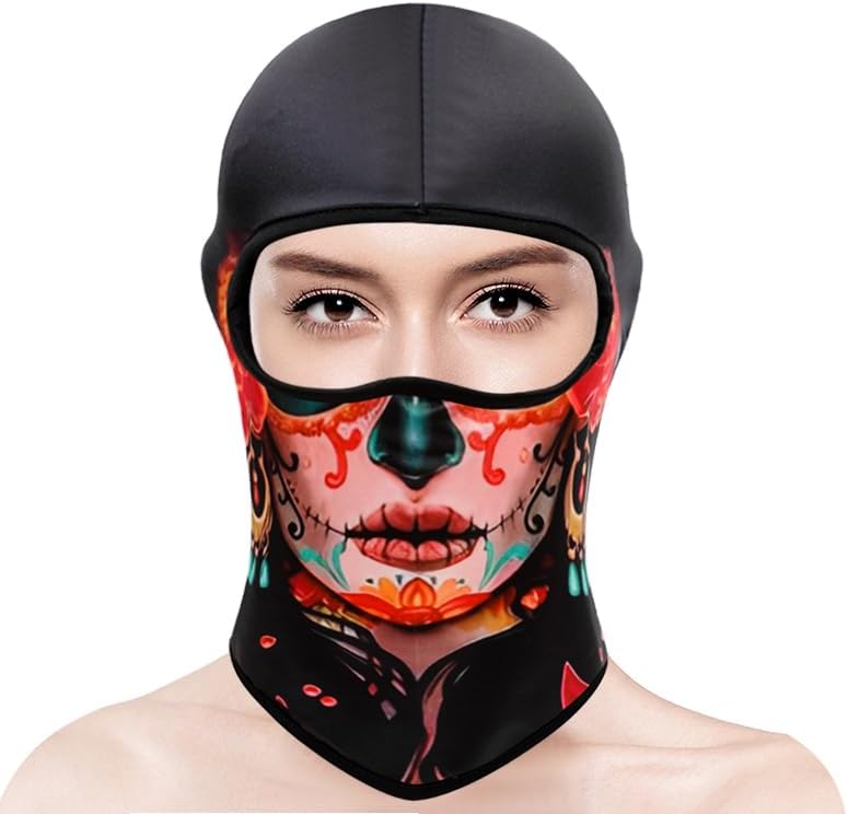 Cutewing Balaclava Mask 3D Print Full Face Mask Cooling Neck Gaiter Sun Protection Face Cover Mask Windproof Ski Mask - Image 2
